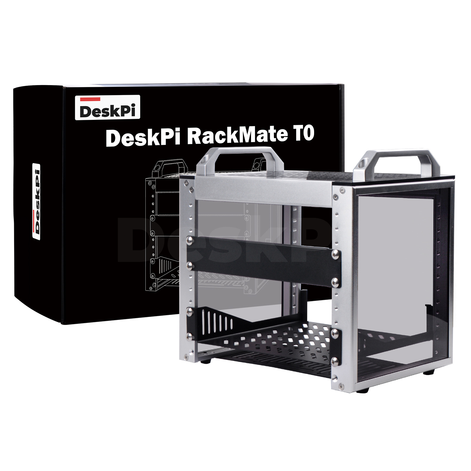Deskpi Super6C - DeskPi RackMate T0 Rackmount, 10-Zoll-4U-Serverschrank für