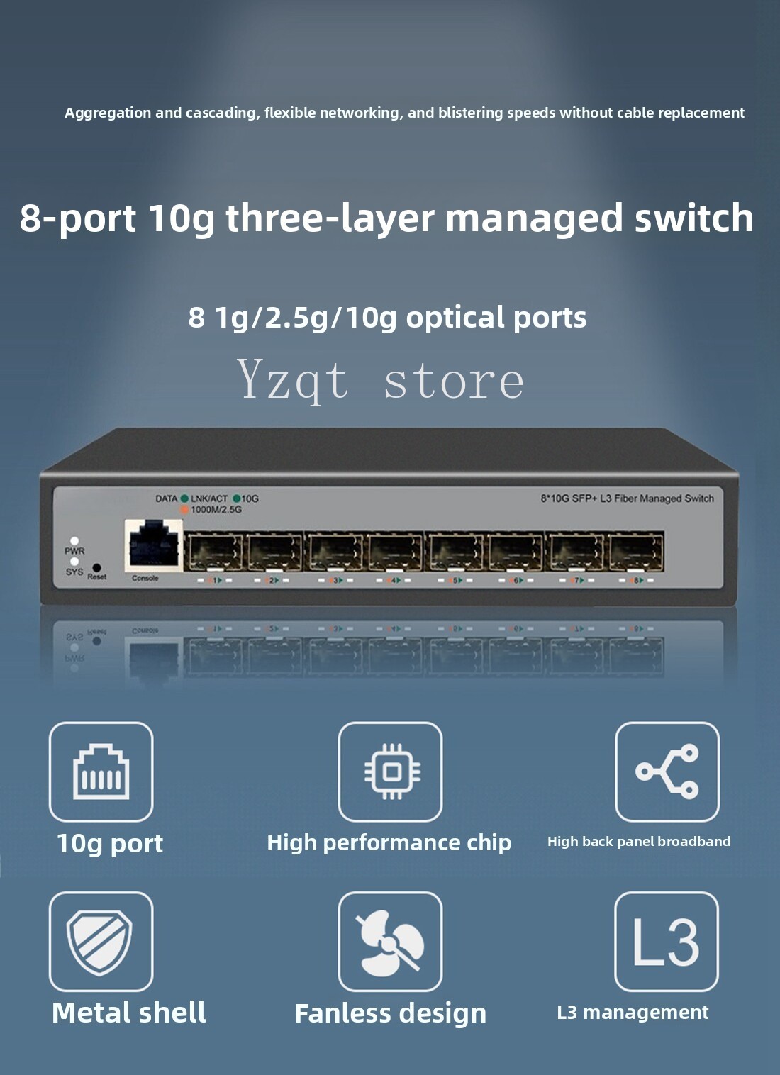 8-Port 10-Gigabit-Ethernet-Swi – Sfp+ 10G Managed Switch 8 Port Bewertung und Preis
