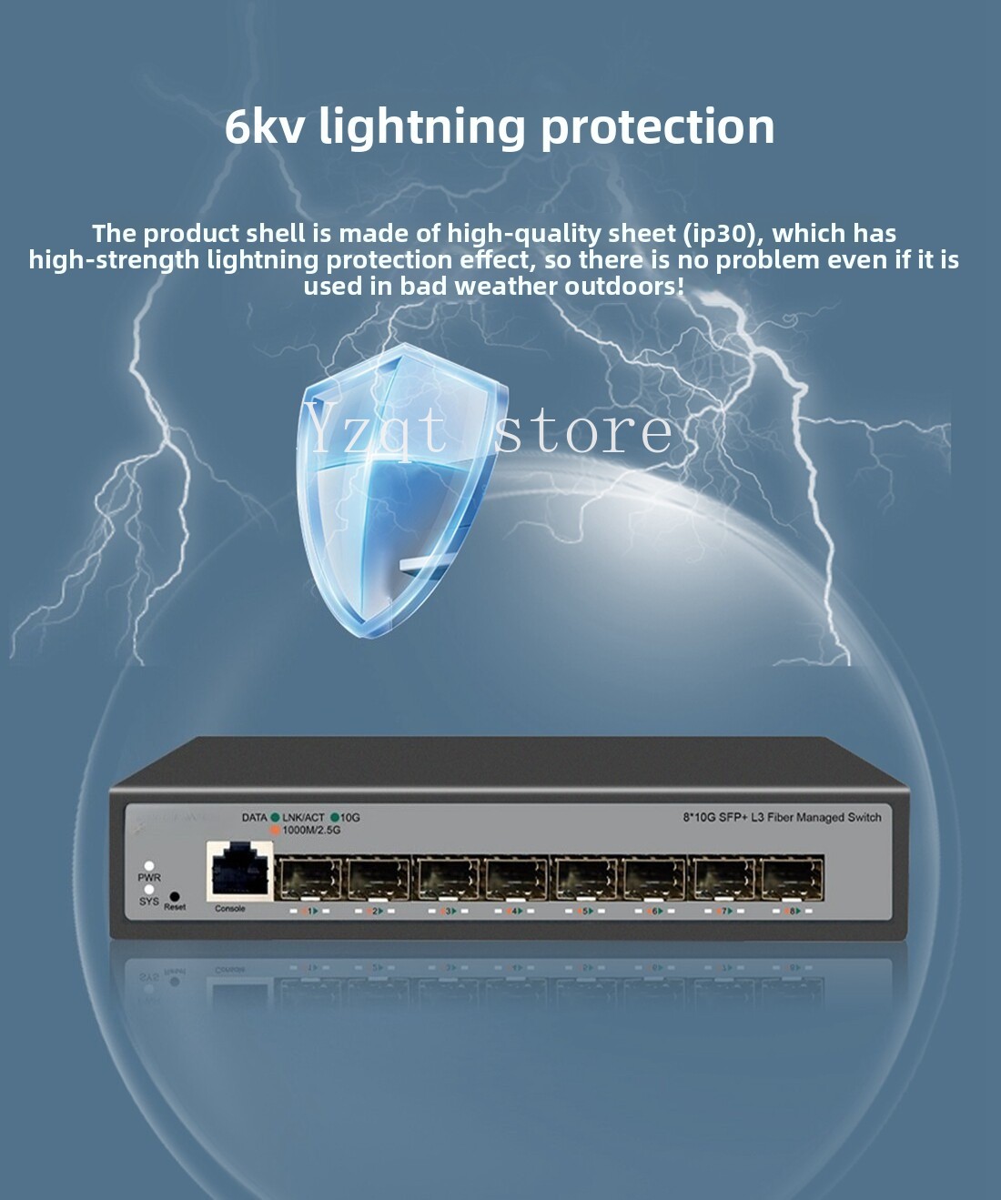 8-Port 10-Gigabit-Ethernet-Swi – Sfp+ 10G Managed Switch 8 Port Bewertung und Preis
