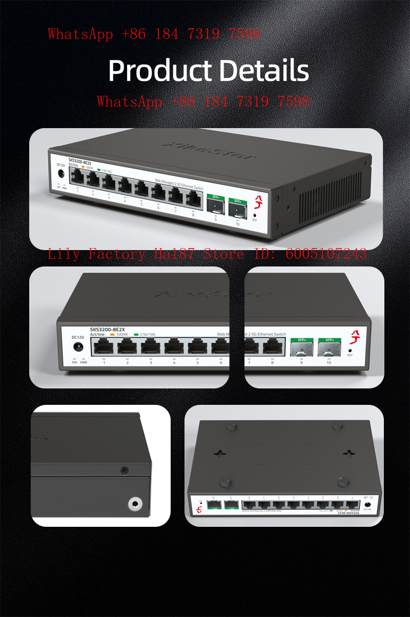XikeStor 8*2.5G RJ45 2*10G SFP – Sfp+ 10G Managed Switch 8 Port Bewertung und Preis
